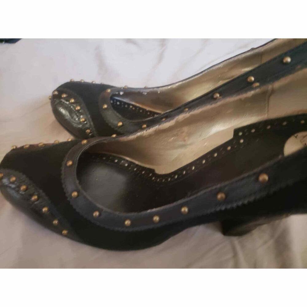 Sam Edelman Studded Python Leather Suede Unique H… - image 4